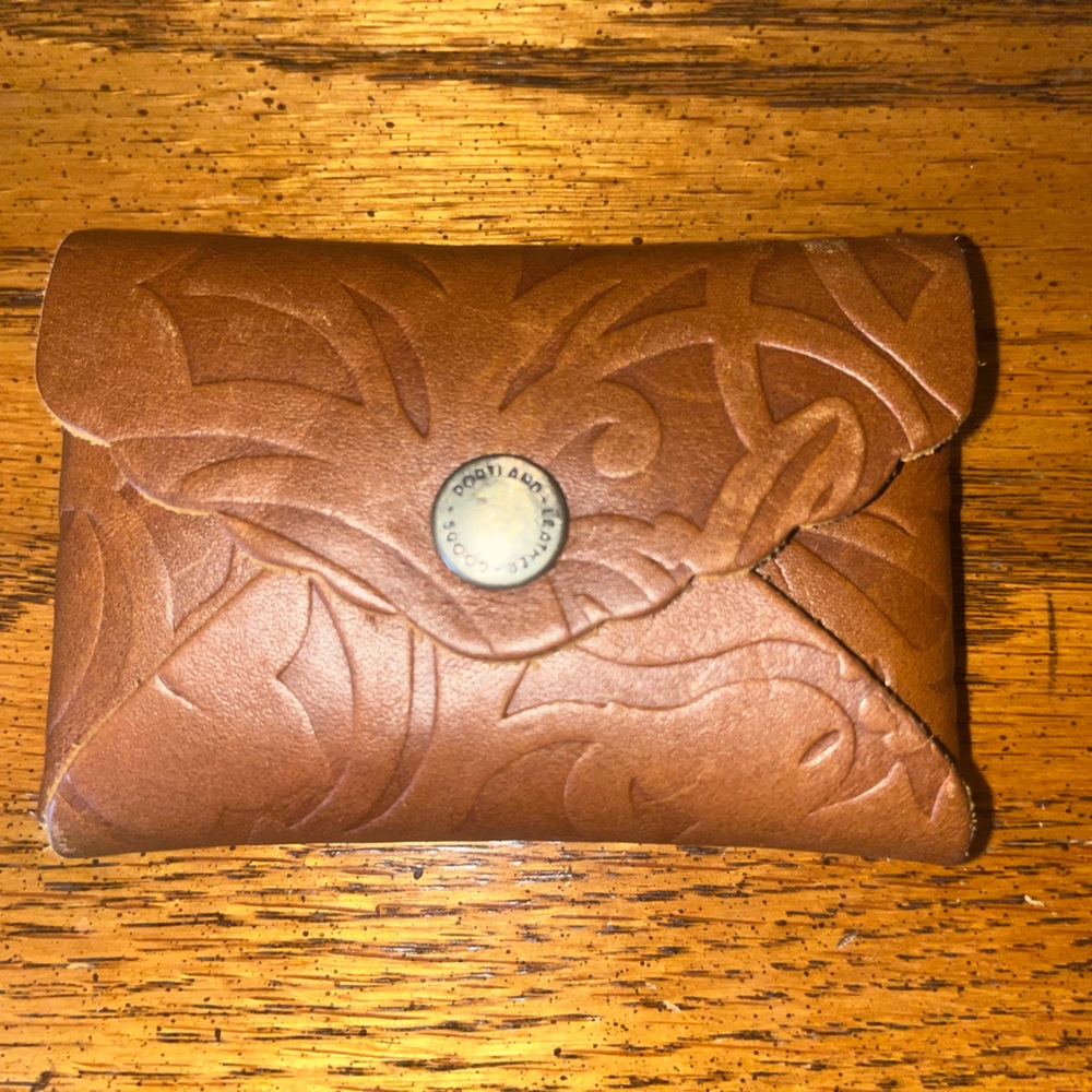 Portland Leather Mini Daisy Wallet Meadow